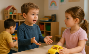 Jimmy using gentle hands