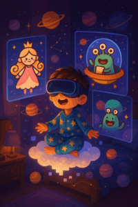Discover the magic of an imagined universe for kids. Unlock creativity, emotional growth, and joyful storytelling through vibrant tales and characters like Nuny the Alien from Storypie's multilingual audio stories.