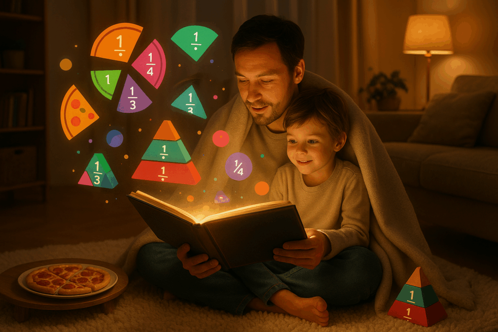 Fractions unlock the joy of fair shares and fun shapes. Discover how fractions help kids learn fairness, balance, and parts of a whole through everyday magic with Storypie.