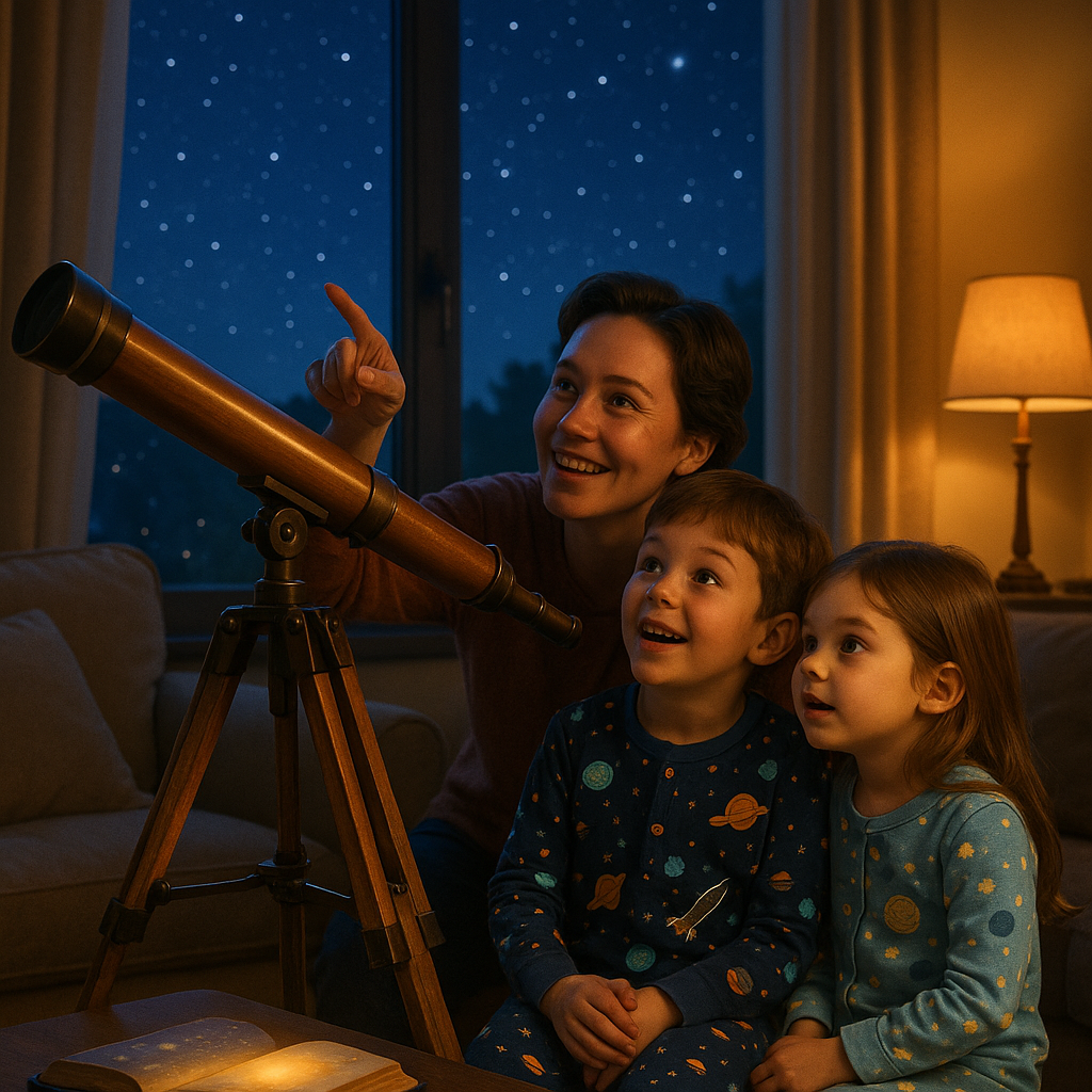 Discover how a telescope sparks curiosity in kids by bringing the stars, moon, and planets closer. Family stargazing and Storypie's enchanting telescope stories inspire wonder and learning.