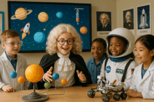 Explore Isaac Newton's fascinating life and discoveries, from gravity to light and calculus. Storypie brings his inspiring story to children aged 3-12, sparking curiosity and wonder.