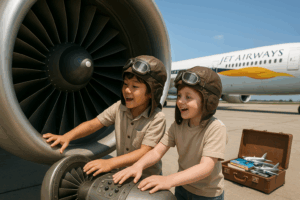 Discover the amazing jet engine, the powerful blast of air that changed how planes fly. Learn about its history, parts, and types with fun stories for kids of all ages at Storypie.