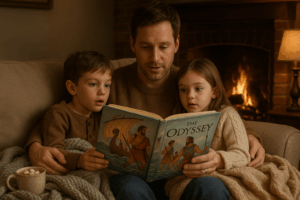 Explore The Odyssey for kids, a timeless Greek epic filled with adventures and lessons. Storypie offers age-tailored stories to inspire courage and creativity in young learners.