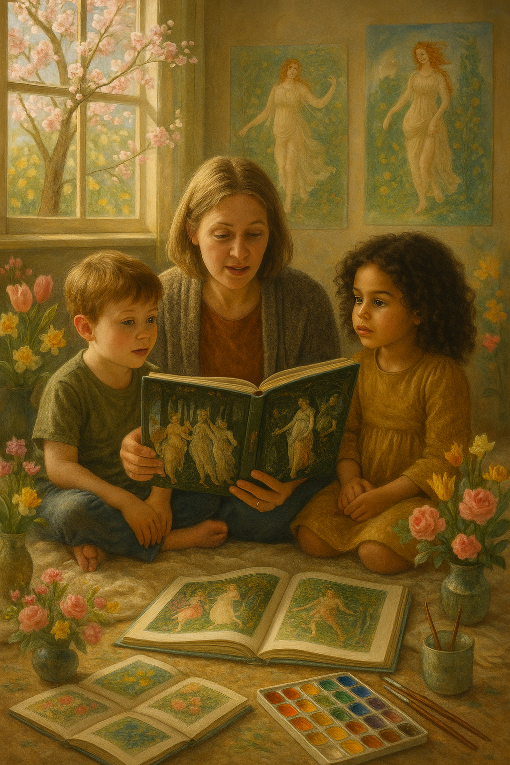 Discover Botticelli’s Primavera, a magical Renaissance painting celebrating spring. Perfect for kids, Storypie brings this myth-filled masterpiece to life with enchanting audio stories for every age.