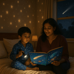 Comets are sparkling cosmic travelers that inspire wonder and curiosity. Learn about their icy makeup, famous visitors like Halley's Comet, and how Storypie brings these magical tales to life for kids.