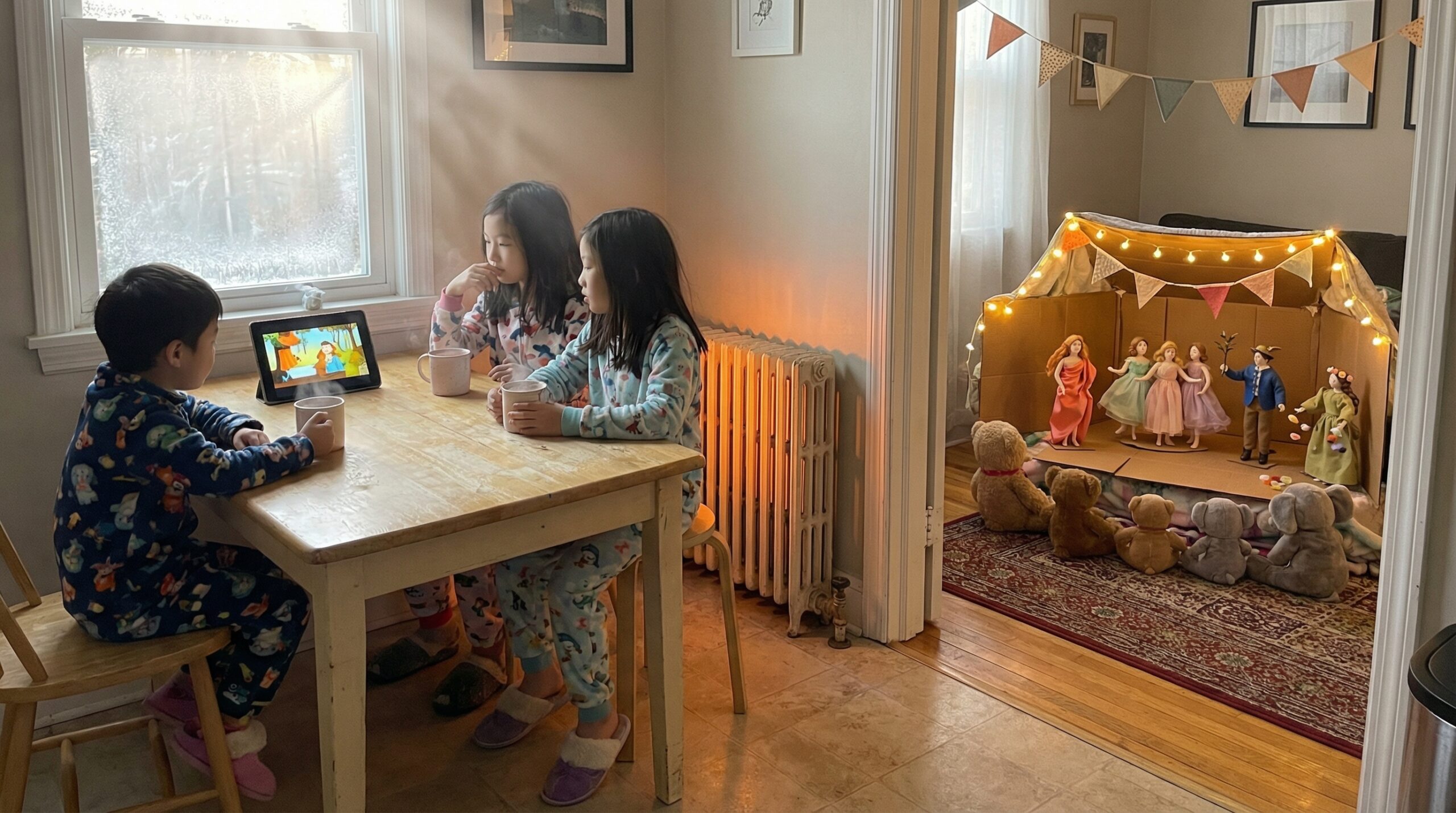 Introduce kids to Botticelli's Primavera with a short, playful guide. Spot flowers, count the Graces, and try simple activities. Play Storypie audio for a bright, springlike moment at home.