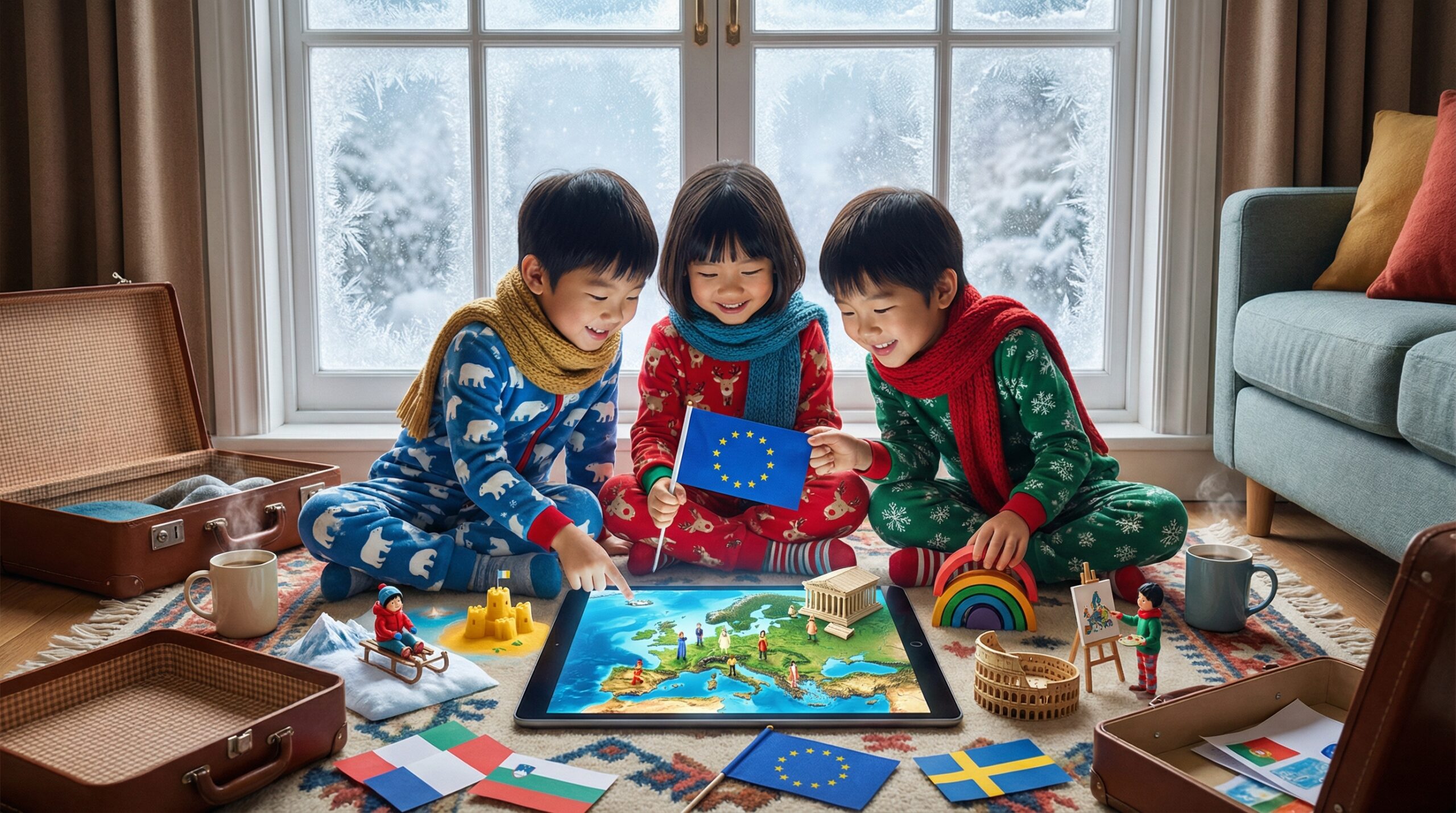 A short, playful guide to Europe for kids. Discover regions, quick history, famous places, food and simple activities. Perfect for families and teachers who want to spark curiosity with maps, snacks and a 15-minute Storypie story.