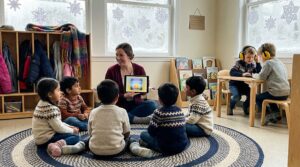 Circle-time listening centers are short shared audio moments that boost vocabulary, attention, and classroom calm. Learn their history, key characteristics, and practical benefits for preschool and K–2 classrooms.