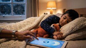 A mini story bedtime ritual is a short, predictable ending that signals sleep. Five minutes of calm audio or a soft voice helps children transition, build language, and feel cozy. Simple, consistent, and delightfully dependable.