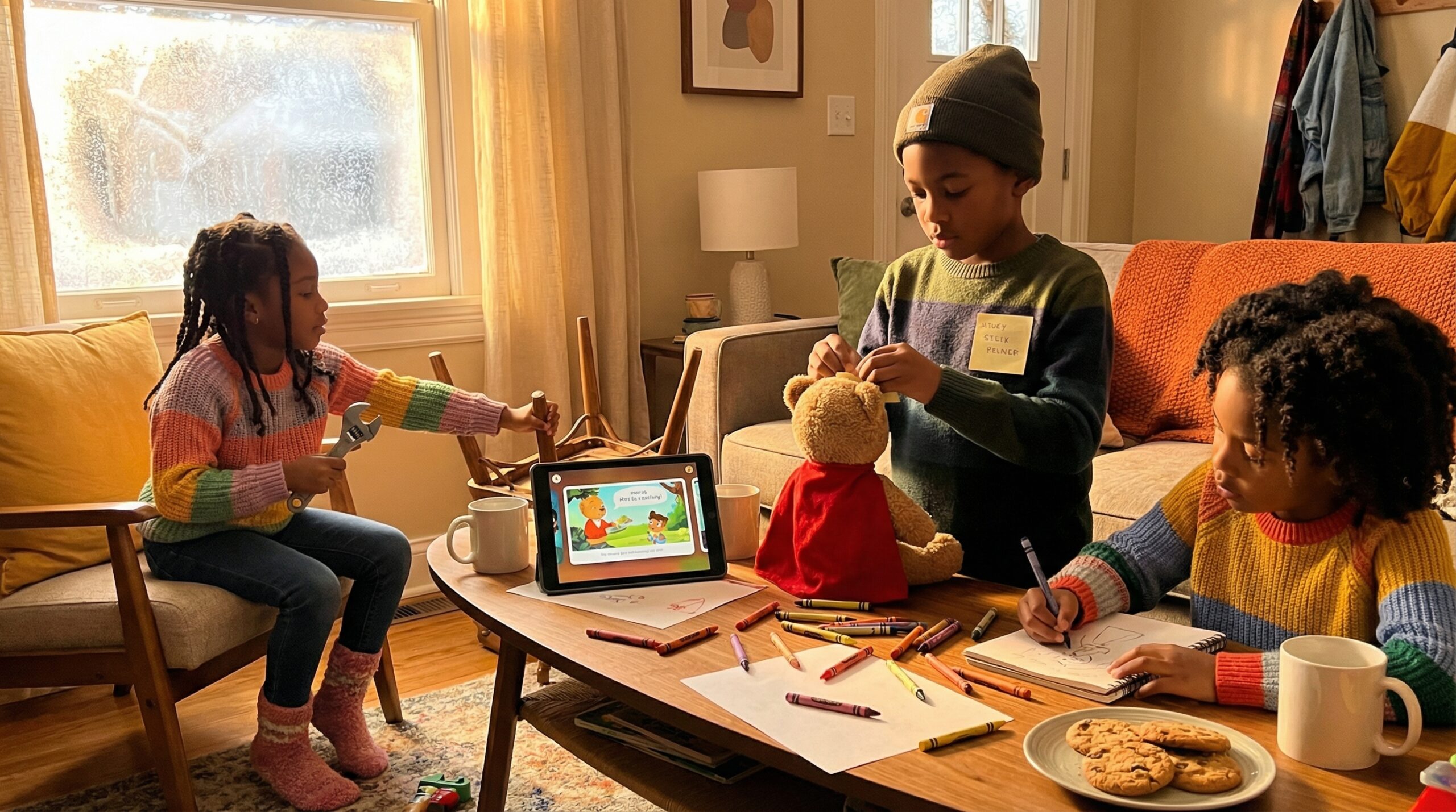 A simple, low-prep weekend imagination challenge invites kids to invent a hero who fixes one small thing at home. Spend 10–30 minutes naming traits, acting or drawing, and building empathy and planning skills together.