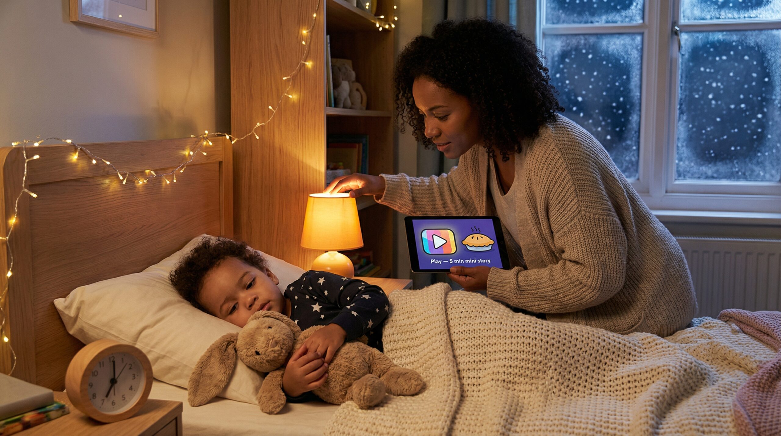 A bedtime wind-down mini story ritual is a short, predictable five-minute story routine. It signals bedtime, calms children, and speeds sleep. Try audio or live reads and repeat a gentle closing phrase nightly.
