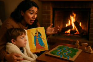 Ishtar - Mesopotamian is an ancient goddess of love, war, and spring. Her story blends courage and magic, perfect for inspiring children with timeless lessons on life and seasons.