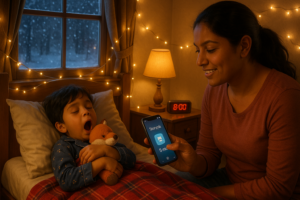 A bedtime wind-down mini story ritual is a short, repeatable routine built around a tiny tale. It signals calm and sleep, offers predictable cues, and helps families settle into a cozy nightly rhythm.