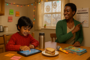 Ask a Story kids submit topics for next week invites children to share one small idea. Send it through the Storypie app and watch a tiny spark become a full, child-inspired tale the following week.