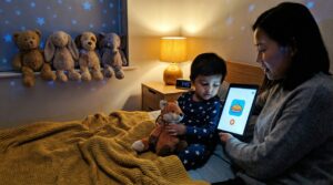 A bedtime wind-down mini story ritual is a short, repeatable habit that helps kids settle. Five minutes, low light, and the same story create calm, connection, and a reliable cue for sleep.