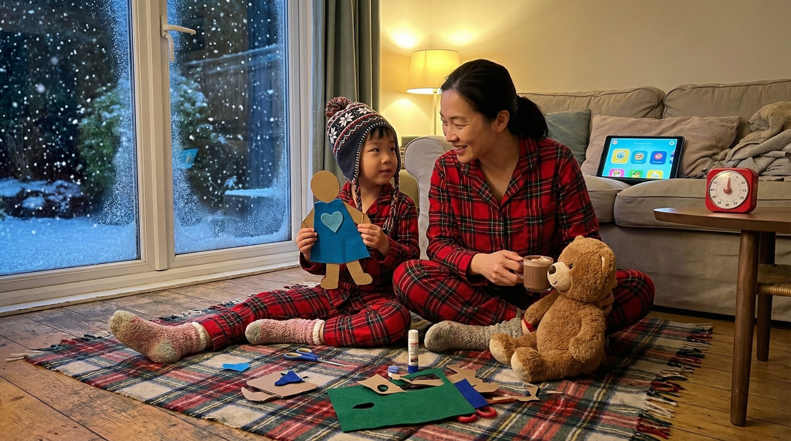 A low-pressure, playful Weekend imagination challenge: create your own hero. Invent a name, costume, simple power, one small kindness, and a short mission. Finish in 20 minutes for a warm, story-rich afternoon.