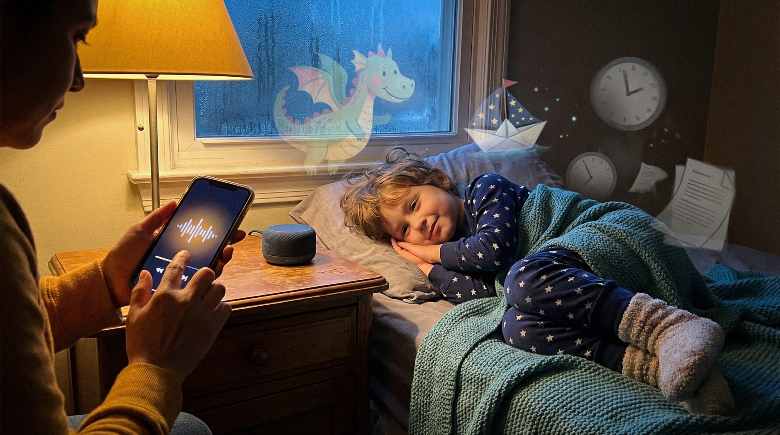 Audio-first stories for kids lower cognitive load and spark imagination. By reducing visual clutter, listening frees memory, builds internal imagery, and supports language. Short narrated episodes calm evenings and aid inclusive learning.