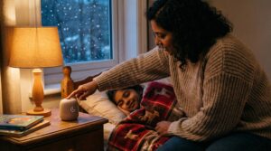 A short bedtime mini story ritual calms busy evenings in five minutes. Gentle stories cue sleep, support co-regulation, and ease tuck-in. Try an audio or live mini story tonight for a cozier, calmer bedtime.