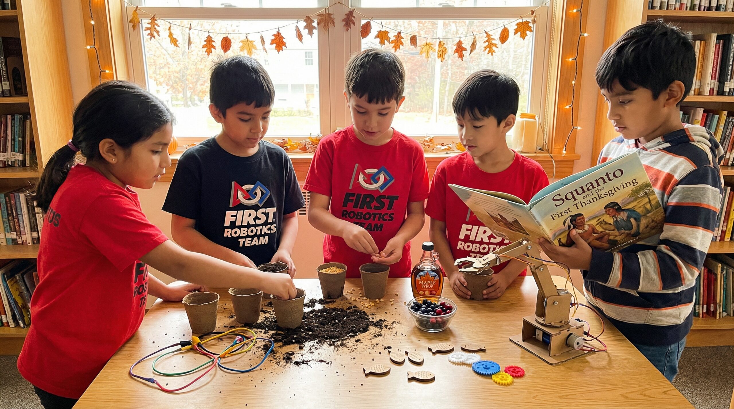 A warm, short look at First Thanksgiving 1621. Focus on Squanto, local food, and the gentle idea of cooperation. A bedtime prompt and simple family activity close the piece.