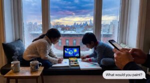 A family-friendly look at The Starry Night painting by Vincent van Gogh. Short facts, vivid details, and hands-on ideas help parents and teachers share this swirly masterpiece with curious kids.