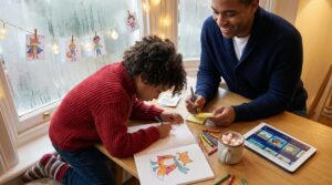 Try the create your own hero challenge: a 15-minute, parent-child prompt that boosts confidence. Ask three quick questions, draw or build the hero, and save a voice clip on Storypie for a cozy keepsake.