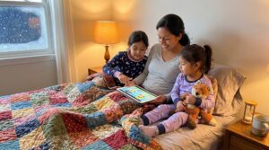 Storytelling fuels young minds. Education through storytelling for ages 3-12 boosts vocabulary, memory, and empathy. Short nightly routines and quality, caregiver-led reading make learning sticky, joyful, and ready for school success.