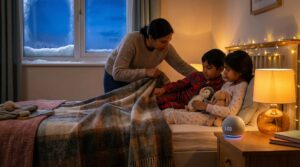 The bedtime wind-down mini story ritual is a short, repeatable end-of-day habit. Five minutes of a calm, predictable story cues sleep, lowers resistance, and builds closeness. Try it tonight for small, steady wins.