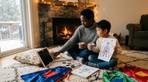 Spend a weekend inventing a hero with your child. Name, power, a small flaw, and a short recording turn play into bedtime magic and growth.