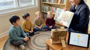 A short, warm portrait of Ada Lovelace for families. Learn how the mathematician-poet mixed imagination and logic. Includes Storypie stories and playful activities to spark curiosity in young children.