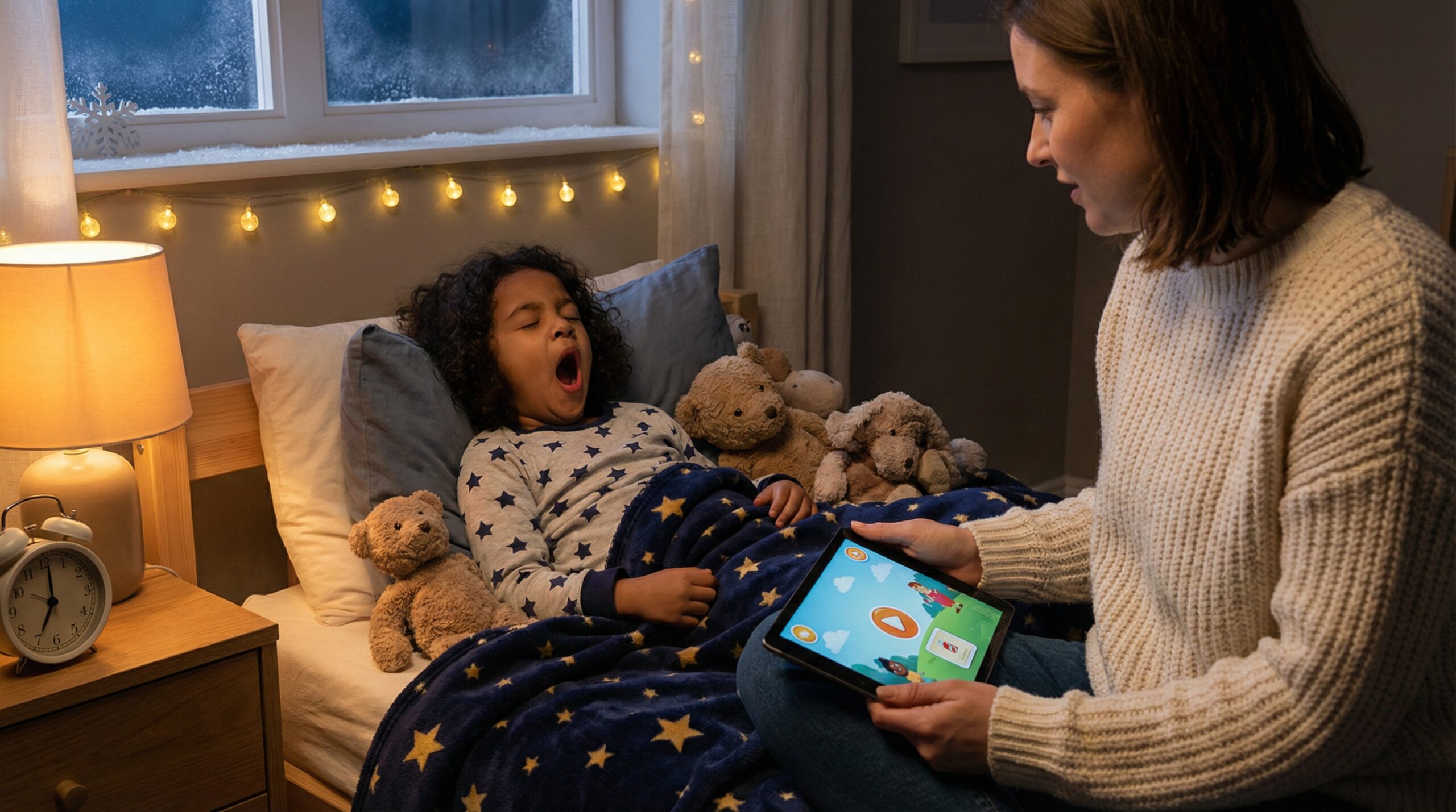 A bedtime mini story ritual is a short, predictable three to five minute habit. It soothes, signals sleep time, and supports language and emotional safety for busy families.