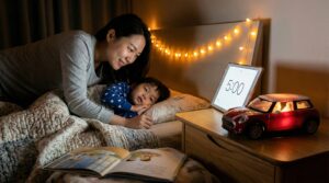 A short guide to the bedtime wind-down mini story ritual. Calm kids, boost language, and try a five-minute Storypie tale tonight. Small routine, big comfort.