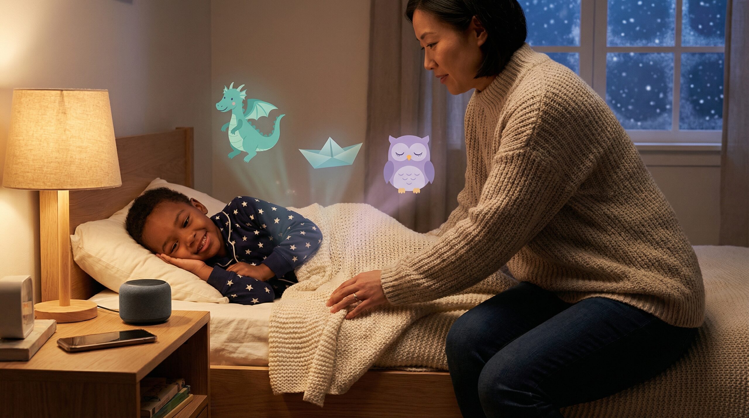 Audio-first storytelling benefits reduce visual clutter, boost imagination, and support language. Swap 10 minutes of screen time for a Storypie bedtime story to see calmer wind-downs and richer play.
