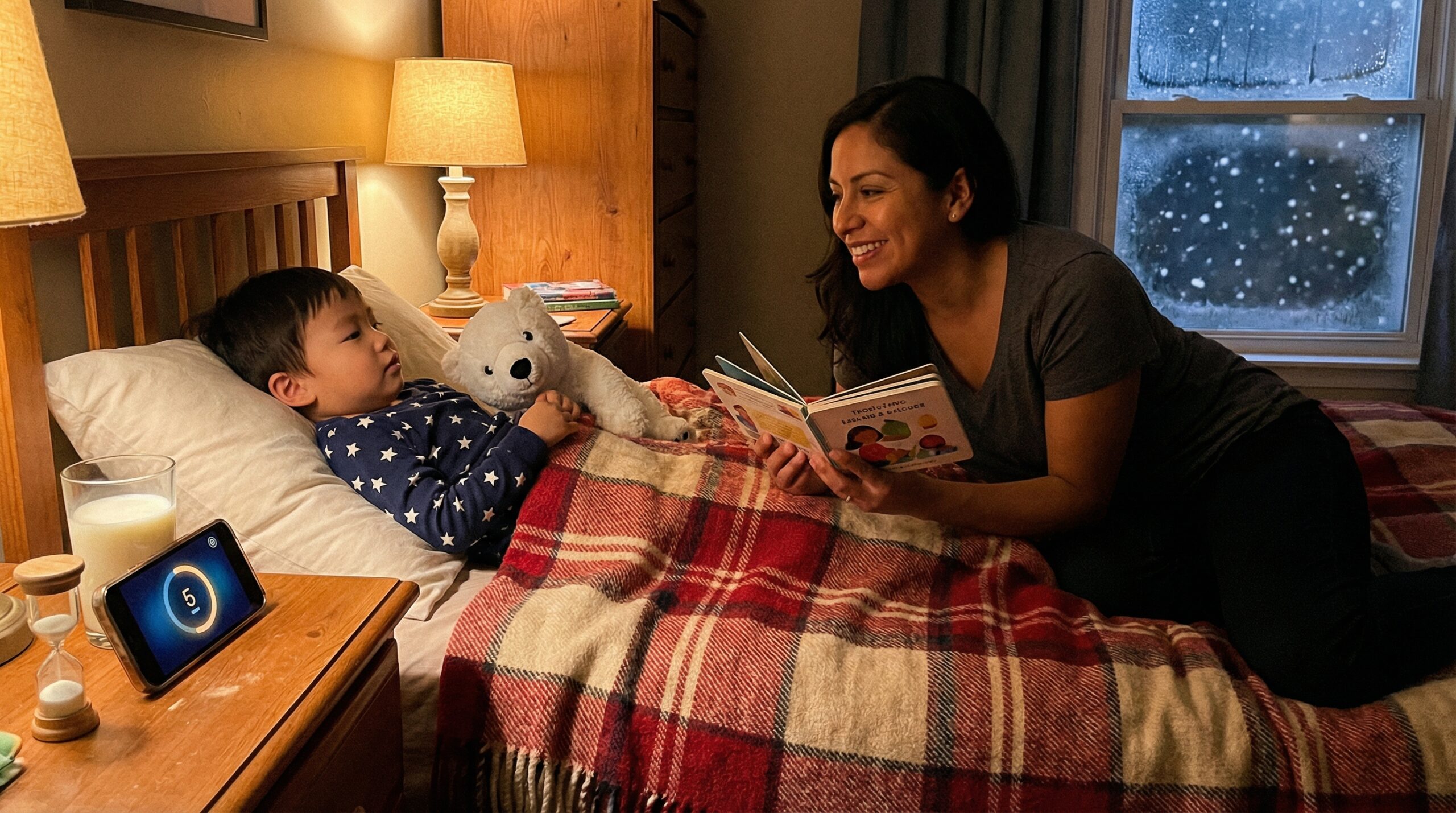 A bedtime mini story ritual is a five-minute, predictable story cue that helps kids relax and fall asleep sooner. Short, steady, and warm, it makes bedtime calmer and more cooperative for toddlers and early school-age children.