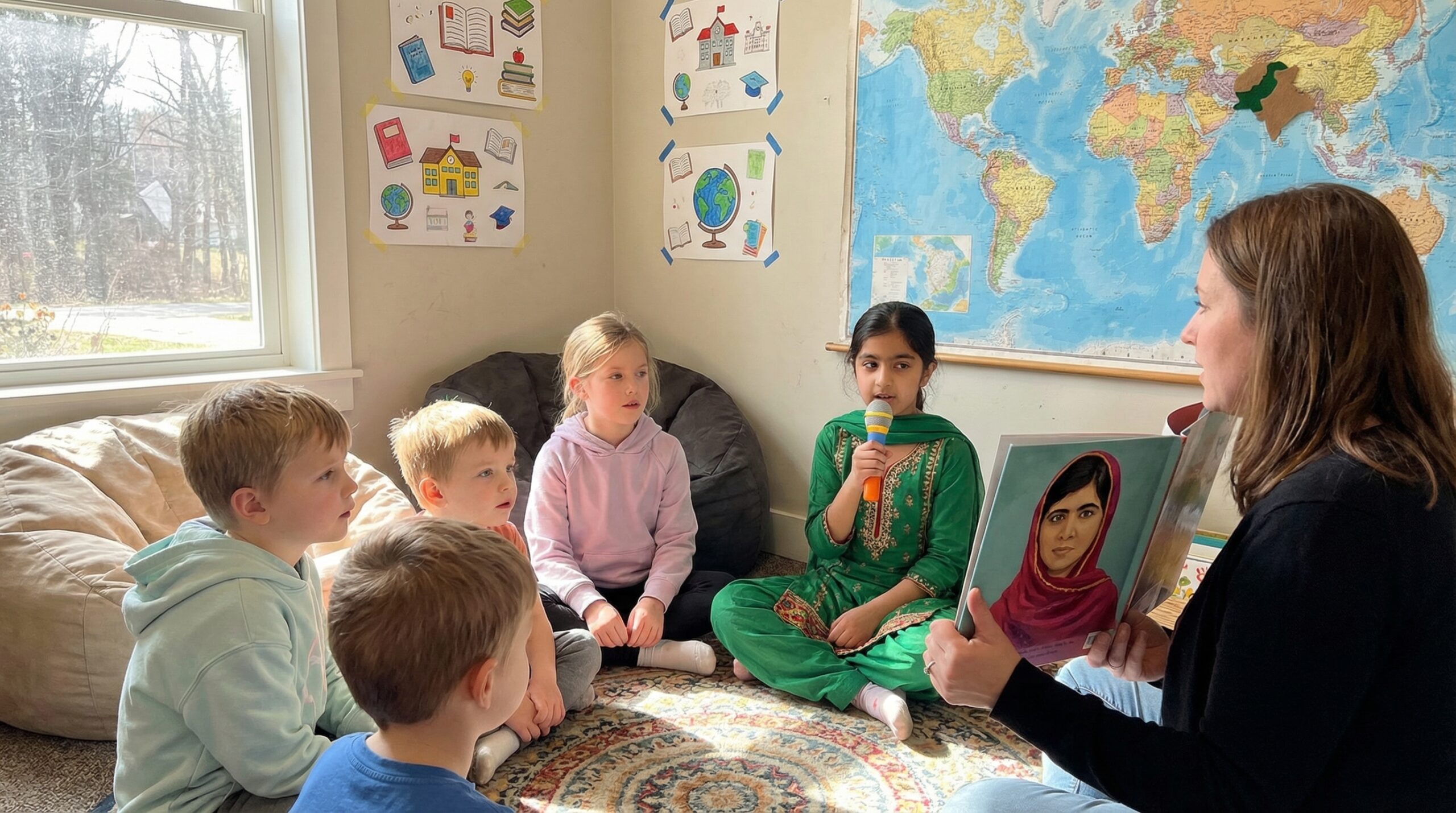 This spring Storypie shares a warm Malala Yousafzai biography for kids. Learn about her early life, bravery, and the Malala Fund. Try a gentle family prompt tonight to practice speaking up.