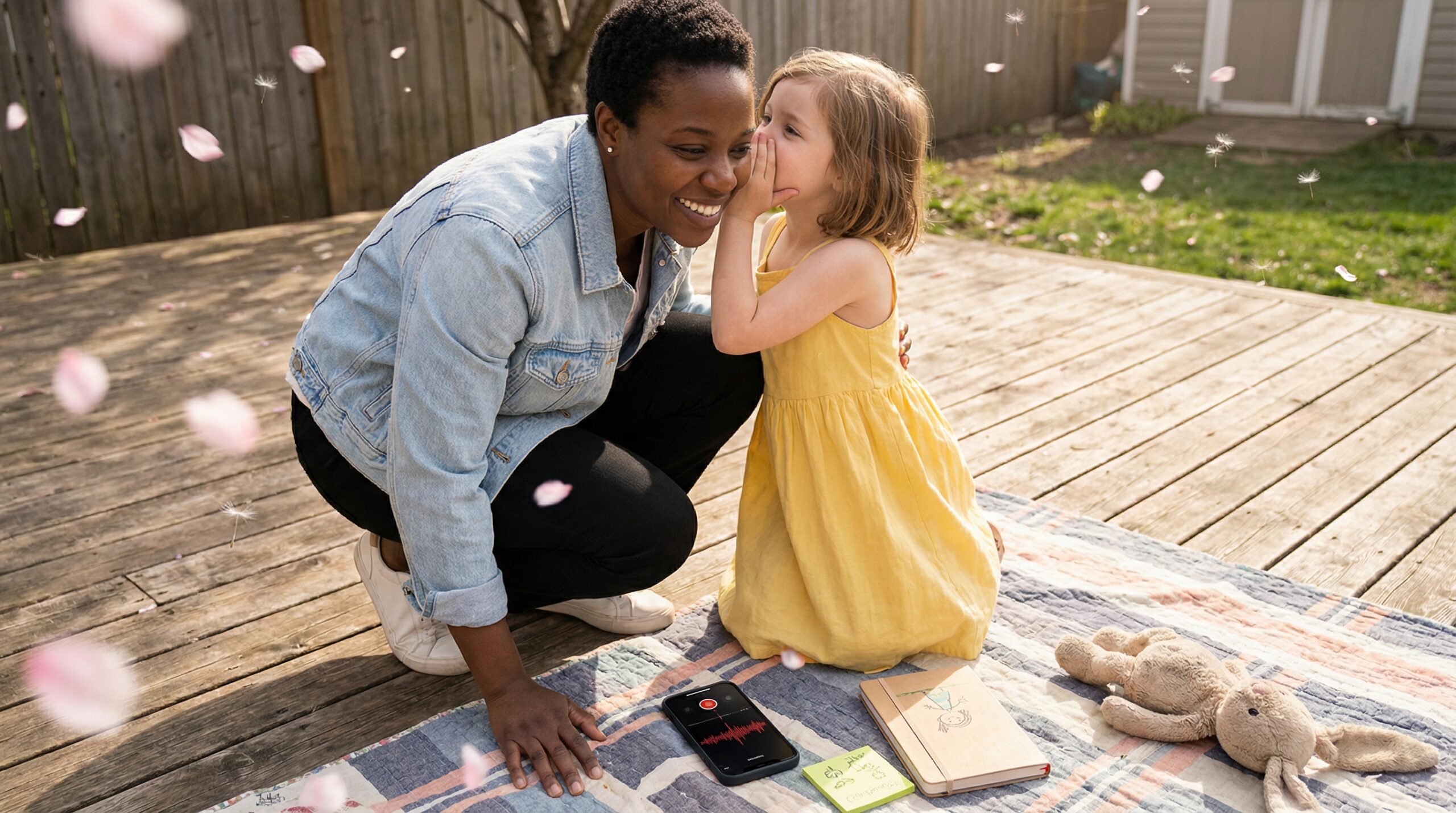 Ask a Story kids submit topics invites your child to whisper one short idea for next week. Parents record a one-sentence voice note in the Storypie app. Two minutes is all you need.