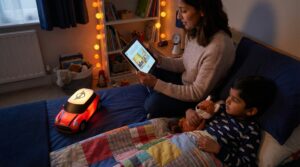 A bedtime wind-down mini story ritual is a three to seven minute nightly tale. It soothes kids, supports sleep and attachment, and fits busy family evenings with gentle, predictable cues.
