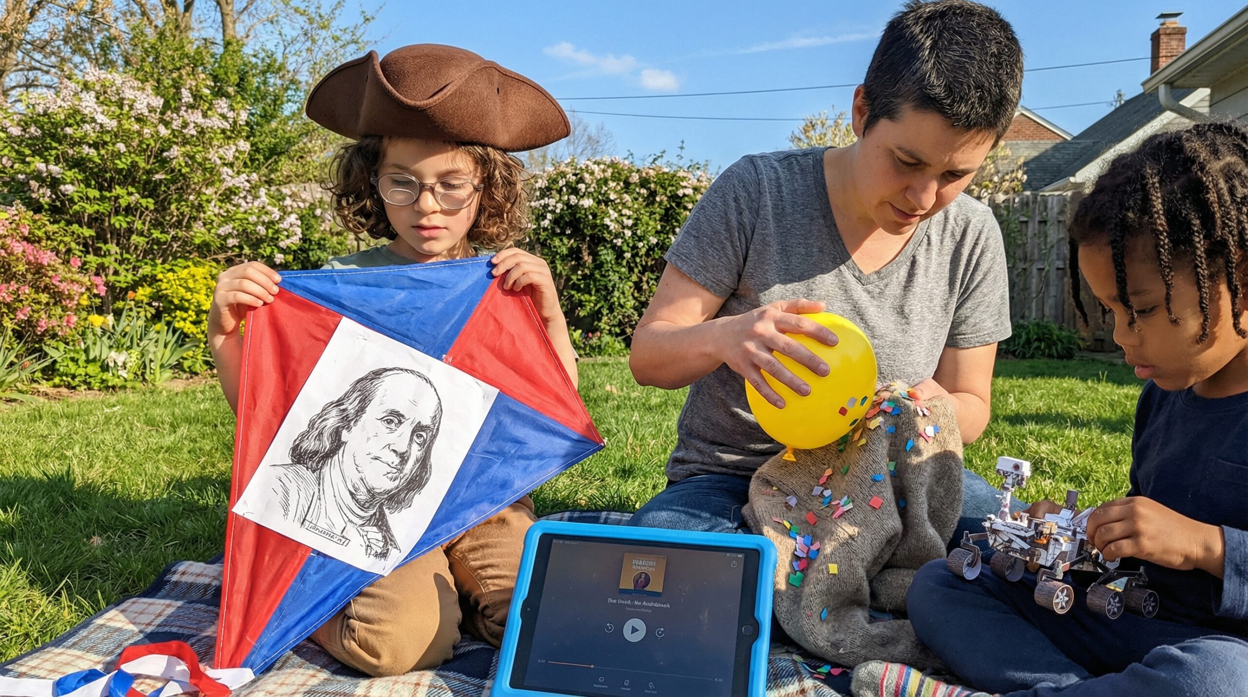 A warm, kid-friendly Benjamin Franklin biography for kids. Short timeline, playful facts, and simple activities help parents and teachers share his curious life. Age-specific Storypie listening links included.