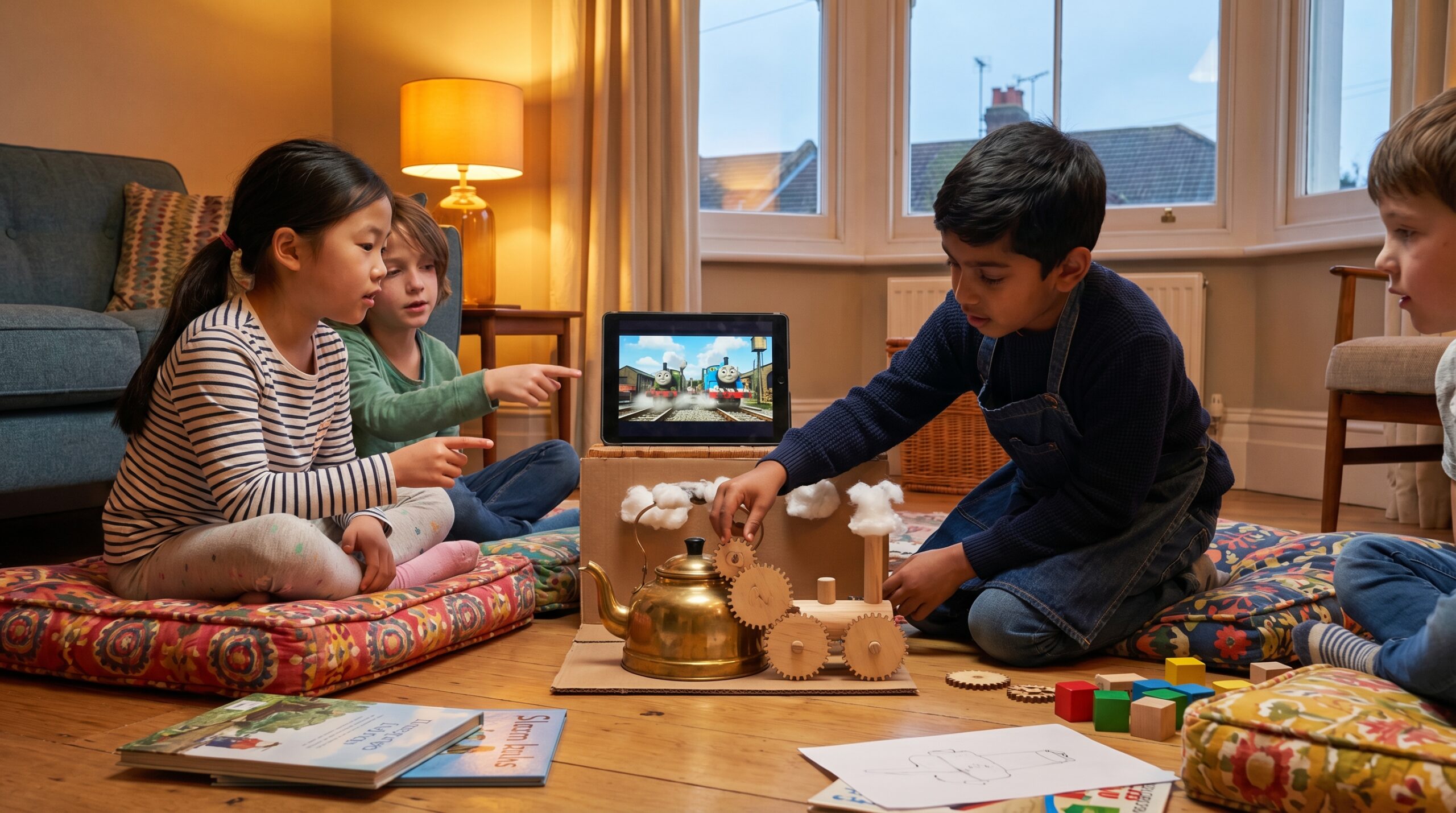 A warm, clear guide to the Industrial Revolution for kids. Short scenes, key inventions, and human stories help parents and teachers explain steam engines, mills, transport, and reform. Storypie age-level stories included.