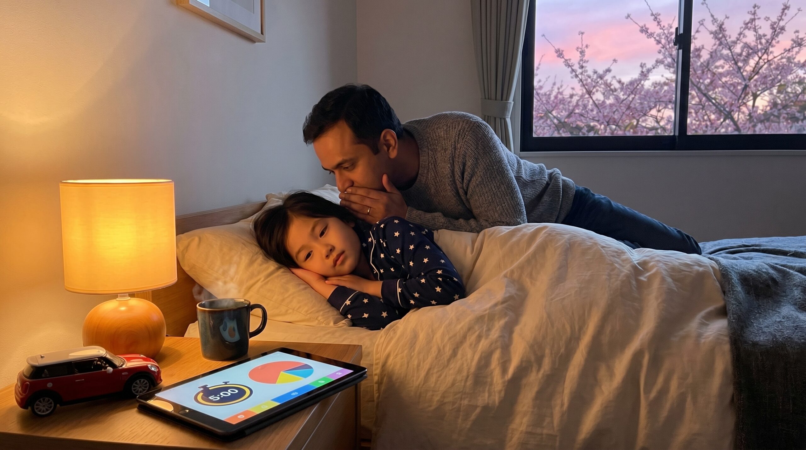 Tiny ritual, huge payoff. The bedtime wind-down mini story ritual lasts three to seven minutes. Short, predictable tales cue sleep, lower resistance, and create calm nightly bonds between parent and child.