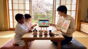 Momotaro - Japanese is a bright folktale about a boy born from a peach. He forms a loyal team, faces ogres, and returns goods. The tale highlights teamwork, courage, and cultural history tied to Okayama.