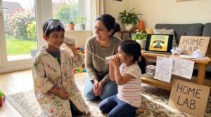 A warm, simple introduction to the telephone for kids. Learn how Bell's curiosity led to the first call, meet other inventors, and try a playful paper-cup activity to show how sound travels.