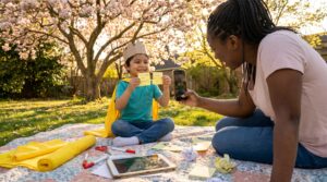 A joyful weekend prompt for families. The create your own hero challenge invites kids to name a hero, pick strengths and a gentle flaw, then make a keepsake to save with Storypie.
