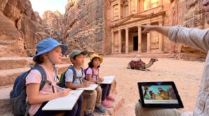 Petra for kids is a family guide that brings the rose red city to life. Find simple travel tips, child-friendly activities, safety notes, and Storypie stories that spark imagination on every family visit.