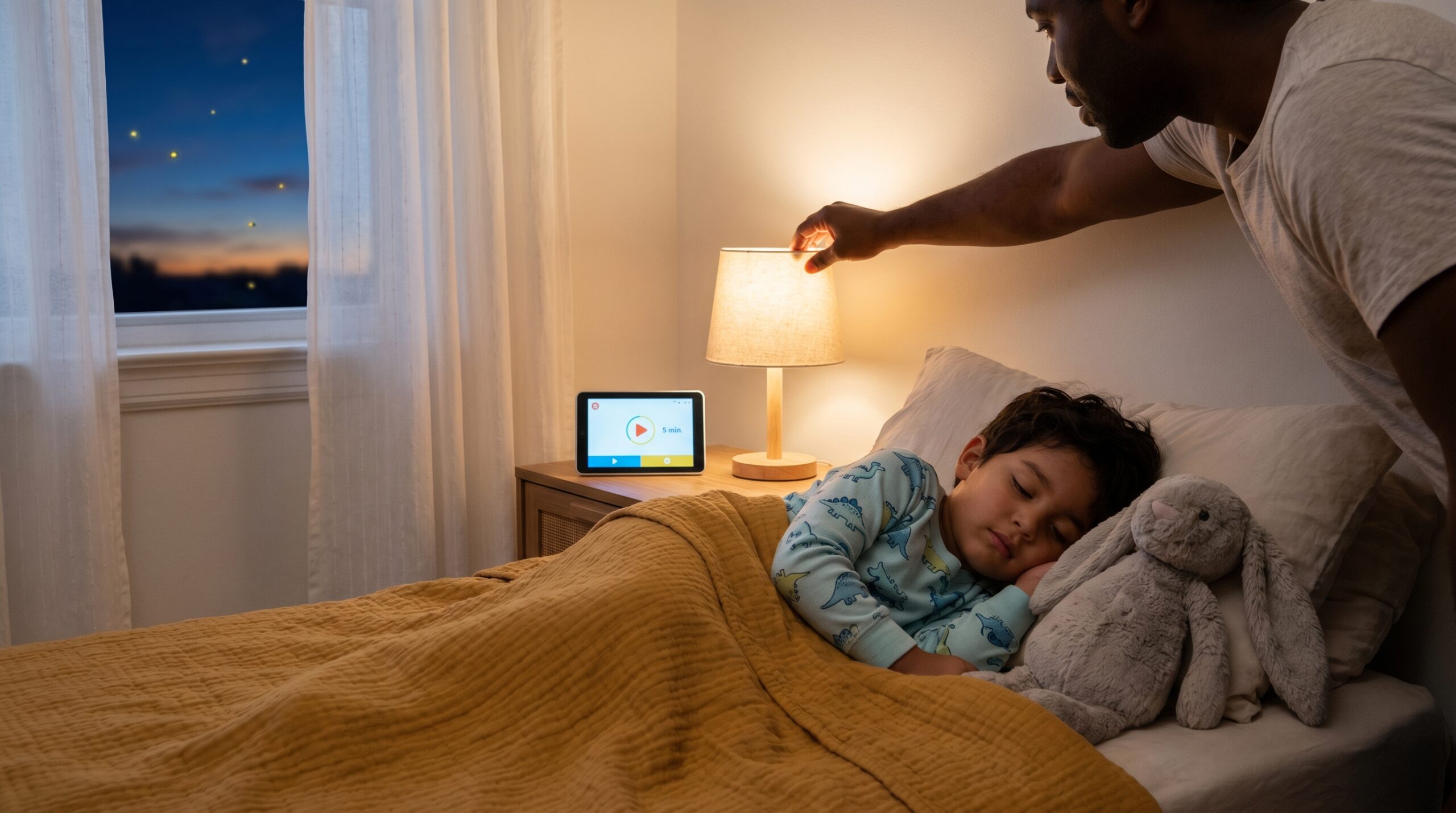 A gentle, five-minute bedtime wind-down mini story ritual can calm kids and speed sleep. Short audio or read-aloud routines create comforting cues, reduce protests, and make lights-out easier for families.