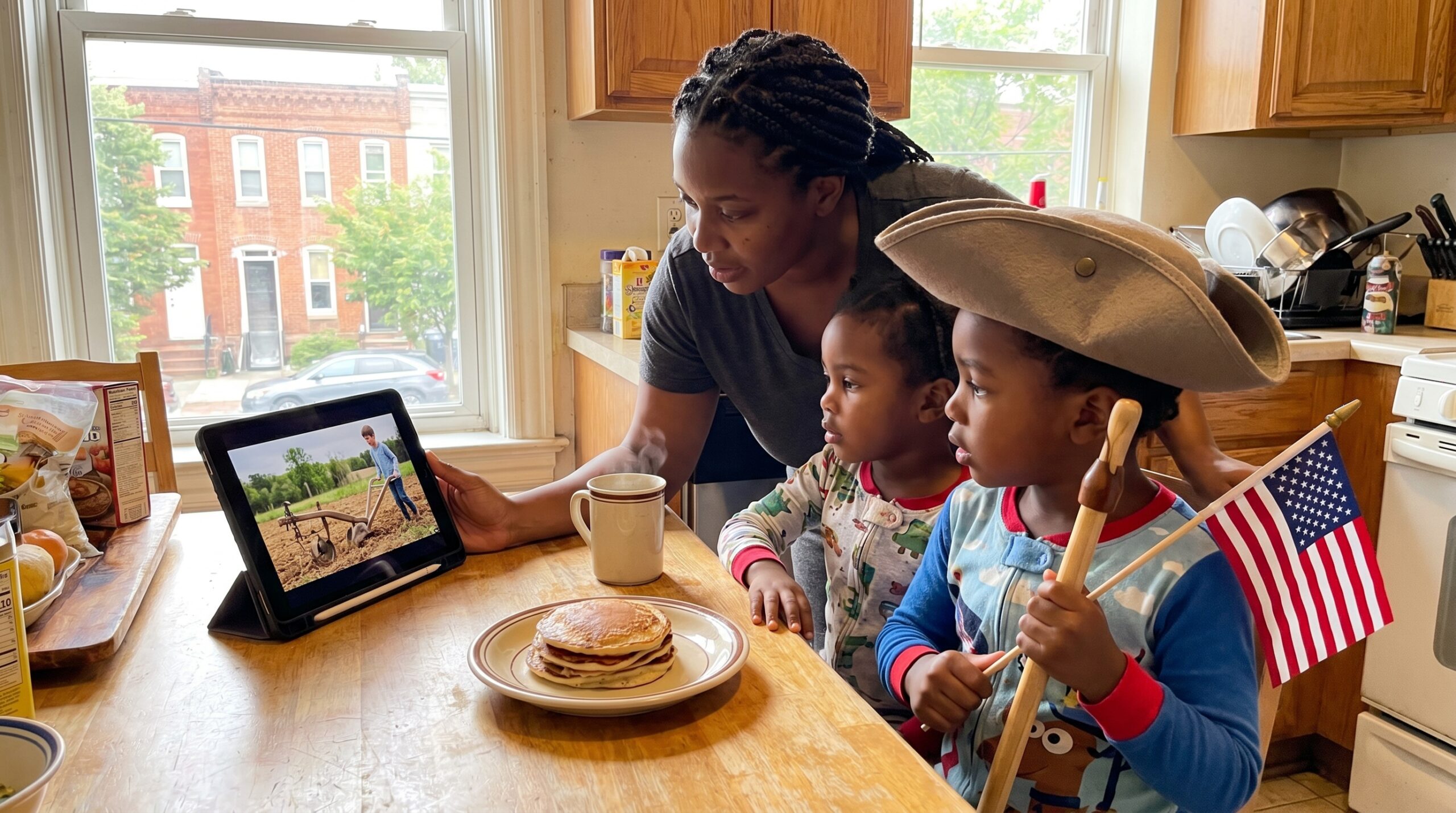 A clear, honest George Washington biography for kids. Short scenes and key facts make the first U.S. president real. Learn his early life, military leadership, presidency, and complex legacy in plain, child-friendly language.