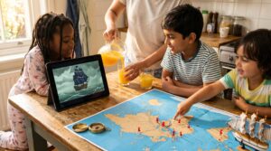 A warm, short guide to the Age of Discovery for kids. Clear facts, four voyages to remember, tools, political consequences, and a simple activity. Perfect for parents and teachers who want honest, child-friendly history.