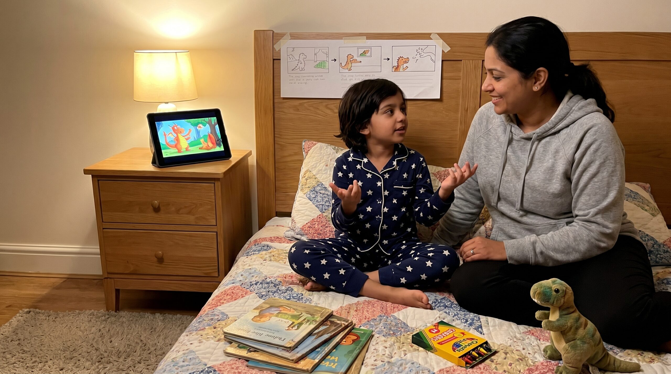 Discover why education through storytelling ages 3-12 helps kids remember, feel, and learn. Short, practical ideas for tonight and gentle guidance for parents and teachers. Try one quick retell with Storypie.