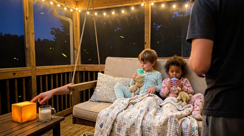 A bedtime mini story ritual uses a short, repeatable story to calm children before sleep. In three to ten minutes, this simple routine builds routine, eases arousal, and deepens caregiver-child connection.