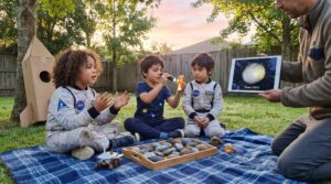 Asteroids for kids opens a wonder-full look at rocky leftovers from planet formation. Short facts, playful examples, and Storypie stories help children explore where asteroids live, what they are made of, and why they matter.