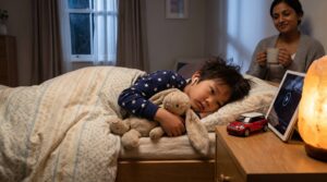 A bedtime mini story ritual is a short, repeatable story moment that cues sleep. In three to seven minutes of calm voice and soft lights, kids learn to wind down and fall asleep faster.